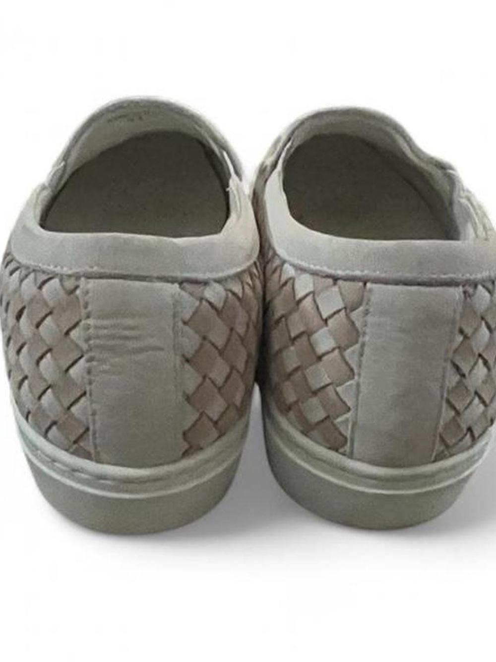 Woven Slip-On Flats in Beige and Cream - Picture 4 of 6